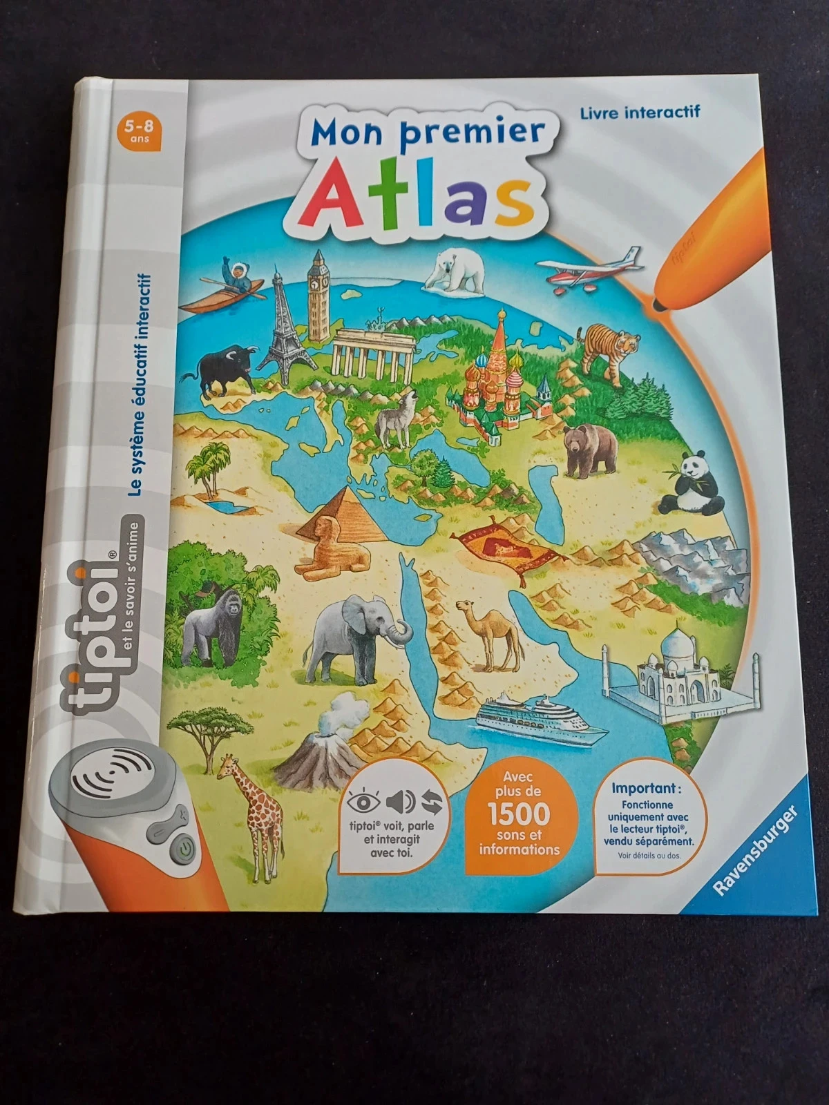 Livre Tiptoi Mon premier Atlas